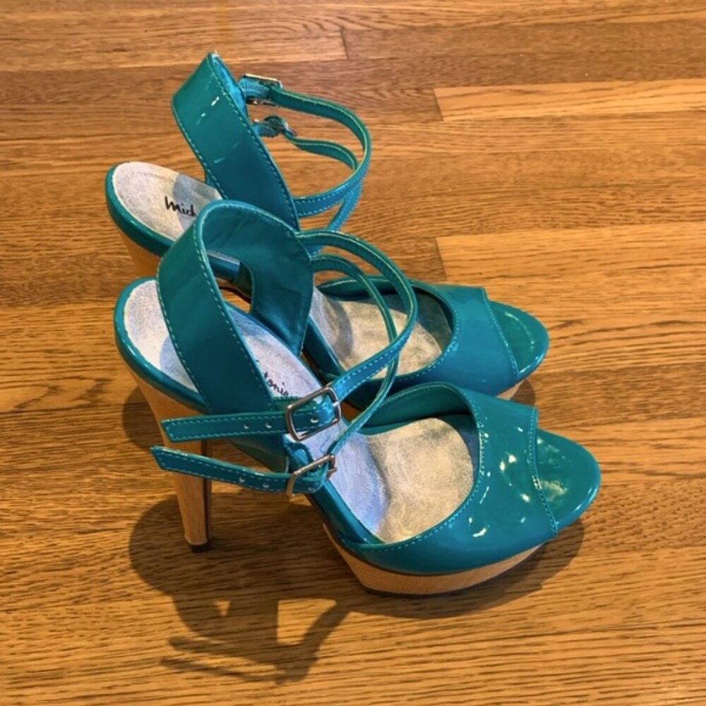Michael Antonio platform heels blue - Picture 2 of 6